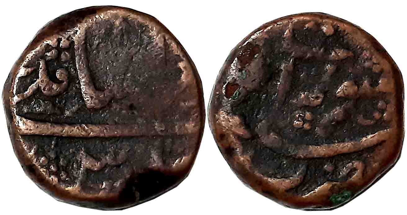 Murad Bakhsh, Copper Dam, 20.49g, Surat Mint (KM# 269.1). Very fine.