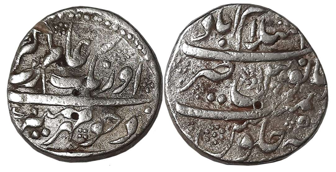 Aurangzeb, Silver Rupee, 11.34g, Islamabad Mint (KM# 300.35). Mint name top of reverse. Ve