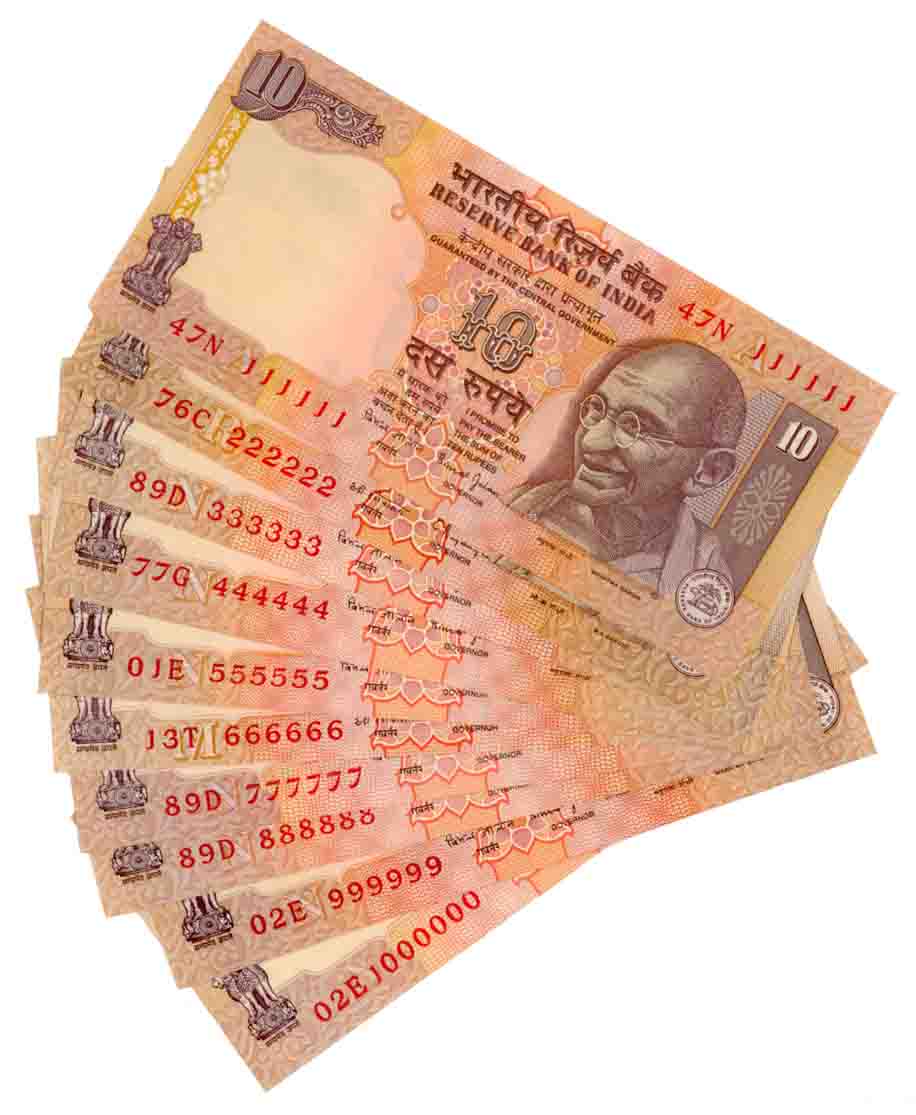 Rupees 10 (10), Fancy Number- 111111 to 1000000, Type 6.4.12, Signed C. Rangarajan (2), Pr