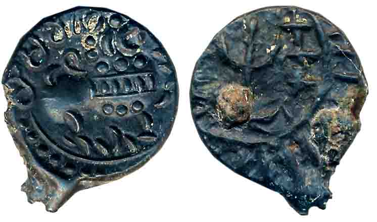 Eastern Chalukyas of Vengi, Vishnuvardhan under Viceroy Pulakesin II, Alloyed Copper, 2.90