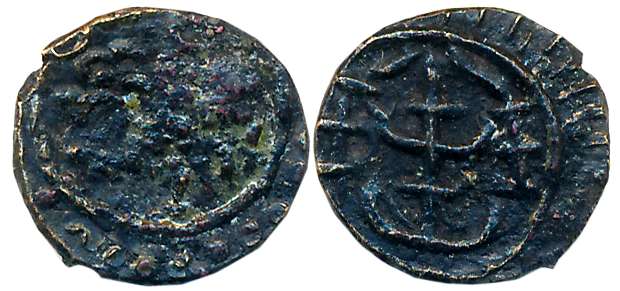 Eastern Chalukyas of Vengi, Uninscribed fractional unit Alloyed Copper, 0.85g, “Vishnukund