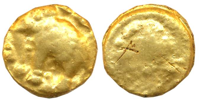 Gangas of Talakadu, Gold Gajapati Gadyana, 3.88g, “Elephant to left”, Obv: An ornate Eleph